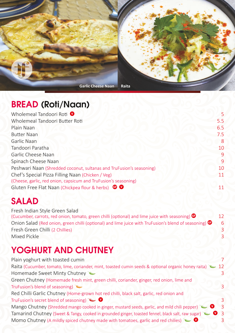 Menu Trufusion Indian Bar & Grill-4